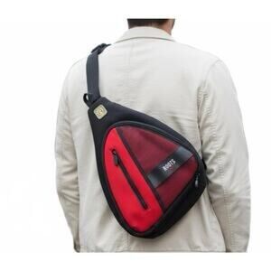 Roots Red and Black Sling Belt Bag